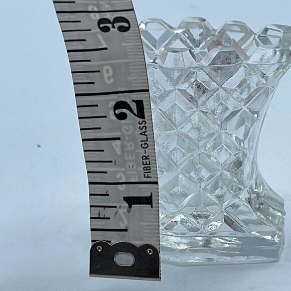 Bohemia cut glass toothpick holder. - Picture 4 of 6